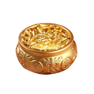 WEIZHEN | Solid Sand Gold Grain Miniature Golden Ingots Decorative Item