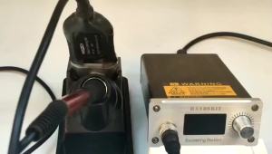 T12-X2 Soldering Station STM 32 Chip Version 2.1 MotoClean Adjust Temp Soldering Iron Handle Or 5pin Tweezers Handle AUTO Sleep