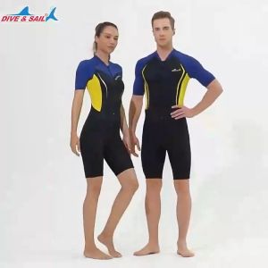 Đồ bơi giữ nhiệt người lớn DIVE AND SAIL cao su 1.5mm vải Lycra chống nắng ngăn tia UV