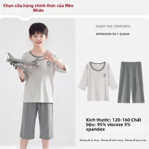 MiiOW | Bộ Đồ Ngủ Cho Bé Trai Cảm Giác Mát Lạnh
