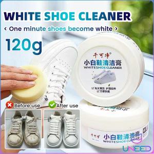 Need. 120g White Shoes Cleaning Cream Shoes Cleaner Shoe Stain Remover With Wipe Sponge