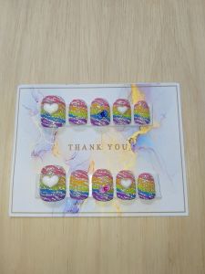 เล็บเจลแท้พื้นสีแฟรชแต่งลาย เล็บเจลมือทรงเหลี่ยมสั้นm รับไซต์อื่นแจ้งช่องแชทค่ะ