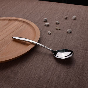 Thìa Ăn Cơm Bằng Thép Không Gỉ Hình Đầu Tròn Dùng Để Ăn Và Uống Súp Thìa Ăn Hàng Ngày Vật Dụng Nhà Bếp Thiết Yếu