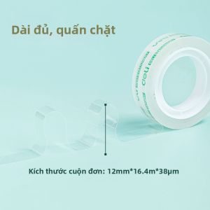 deli | Băng Dính Trong Suốt Rộng Bám Dính Cao Dễ Tearing