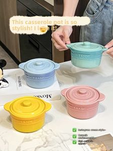 XIAOHUANGLU | Single Person Use Ceramic Steaming Pot With Lid