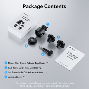 TELESIN | TELESIN Magnetic Quick-release adapter with 1/4 screw For Gopro Hero Insta 360 DJI OSMO Action Action camera accessories