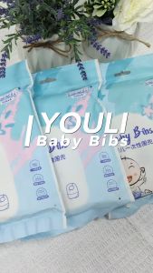 YOULI Baby Bibs 10PCS Baby Adjustable Disposable Waterproof Bibs Baby Disposable Saliva Towel