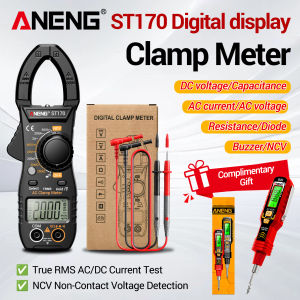 ANENG | ANENG ST170 High-Precision Clamp Meter + B20 Non-Contact Electric Pen Set AC/DC Current Voltage Neutral Wire Detection Tool Set