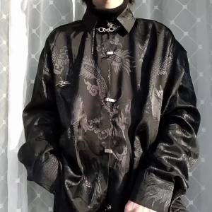 Nam Phong Cách Trung Hoa Áo Sơ Mi Hiện Đại Hanfu Truyền Thống Phương Đông Thái Cực Kung Fu Top Polyester Voan Thời Trang Mùa Hè