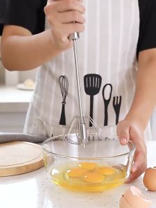 BLU SASTA ที่ตีไข่ 3 ไซส์การเลือก ตะกร้อตีไข่ กึ่งอัตโนมัติ กดเบาๆ ที่ตีไข่ สปริง