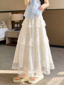 NIANDAIJINGDIAN | Beautiful White A-Line Midi Skirt