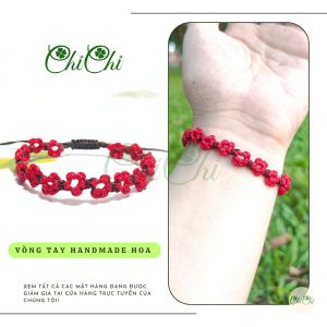 [Chi Chi] Vòng Tay Lắc Tay Handmade Hoa - MS088