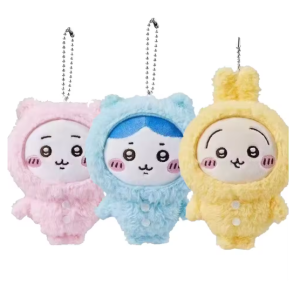 Bandai | Pretty new model Chiikawa Anime 10cm Plush Doll Kawaii Usachi Keychain Hachiware Stuffed Pendent Cute Backpack Ornament Toy Gift