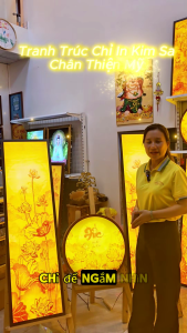 [Xưởng Tuyển Đại Lý] Tranh Trúc Chỉ In Dọc Mẫu TE 04-06 | Giá Gốc Thiết Kế Chuẩn Phong Thủy | CHANTHIENMY.ASIA