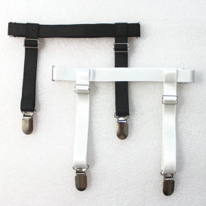 Thigh Ring Garter White Plus Size Duckbill Clip Shirt JK Garter Belt Long Tube Stockings Mesh Stockings Slide Proof and Anti-Drop