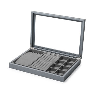 Oirlv | Oirlv PU Leather Jewelry Box With Lid Jewelry Organizer Necklace Ring Bracelet Storage Display Box Multi-functional Jewelry Case