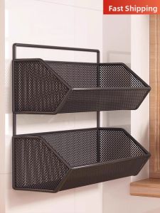 evesigar | Wall Mounted Drill-free Multi-purpose Storage Basket