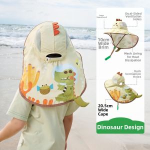 Kocotree | Kids UV Protection Wide Brim Cape Sun Hat