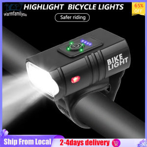 🔥(Lowest Price) T6 LED Bike Light Waterproof Bicycle Headlight Front Back Rear Light Cycling Safety Warning Taillight 6 Modes USB Rechargeable MTB Mountain Cycling Equipment