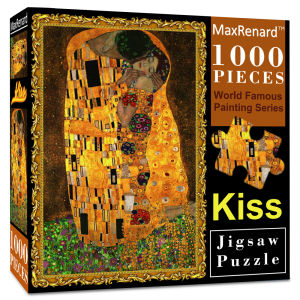 1000 Mảnh Ghép Hình Dành Cho Người Lớn - Tác Phẩm Nghệ Thuật Tinh Xảo Klimt The Kiss Giấy Thân Thiện Với Môi Trường Đồ Chơi Quà Tặng Giáng Sinh