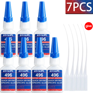 LOOLIFL | LOOLIFL Super Glue Quick Drying Instant Adhesive Multi-Purpose Industrial Strong Bond For Metal Plastic Ceramic Glass Diy Repair