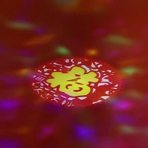RUILUO | Rotating Colorful LED Lanterns for Entrance with New Year Blessing Characters