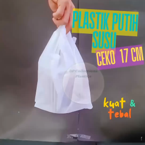 1 BAL Kantong Plastik Putih Susu HD Ceko 25 kg Ukuran 17 24 28 35 40 50 Asoy Kresek Jumbo GROSIR