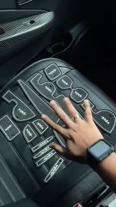 Car Slot Mat PERODUA MYVI LAGI BEST / ICON 2011 - 2017 MAGIC MAT Custom Fit Interior Panel Console Cup Holder Non Slip Organizer Pad (10pcs) Car Accessories Aksesori Kereta