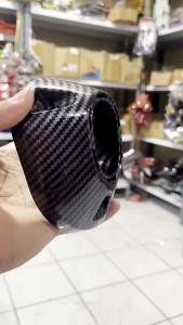 Endcup Knalpot Hitam Berkilau untuk Vario 160/PCX 160 tahun 2021-2023 - Aksesori Exhaust Motor