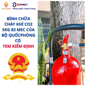 {Có kiểm định}Bình chữa cháy khí C02 5kg 83MEC của BỘ QUỐC PHÒNG có tem kiểmđịnh-Chuyên điện và sạch