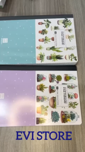 Lốc sổ bìa bồi A4 Patterns Hồng Hà may gáy kẻ ngang có lề 4532 / 4530