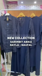 Abika Sarimbit Terbaru Lebaran 2026 / Nayla Naufal  - Navy / Fashion Muslim