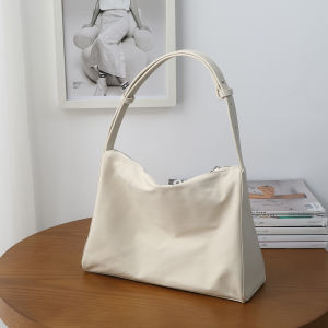 RUOYUNLAIGUO | Large Capacity Commuter Nylon Beige Shoulder/Crossbody Bag