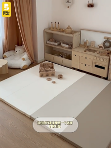 [LÕI EPE CAO CẤP] Thảm tập bò thảm cho bé 5 mảnh xếp gọn vỏ bọc PU cao cấp độ dày 4cm Babypods