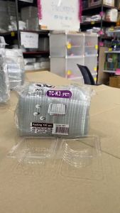 (ชุดละ 5 แพค) กล่องใส TC - K3 (PET) แพคละ 100 ชิ้น ยี่ห้อTC