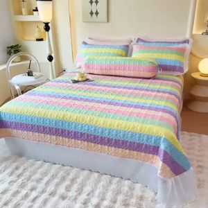 Cadar Ropol Patchwork Lace 6-in-1 New Design King Queen 80% Cotton Home Decor Home Living Proyu