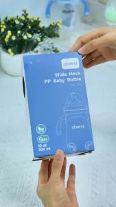 Oberni Botol susu Bayi Baby Bottle Wide Neck Anti-Drop Botol  Anti Kolik   Dengan pegangan BPA FREE  Premium Botol PP 6 bulan+  8—10oz