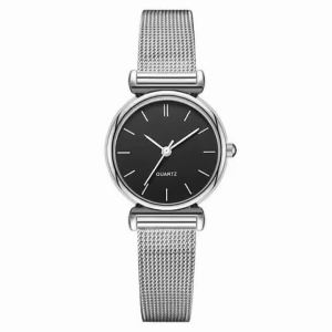 Đồng Hồ Đeo Tay Nữ Thạch Anh Thời Trang Hàn Quốc Đơn Giản Nhỏ Tròn Dây Thép Không Gỉ Retro Đồng Hồ Đeo Tay Nữ Dễ Thương Dành Cho Nữ Sinh Viên Quà Tặng