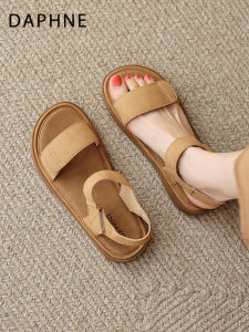 DAPHNE |Flat Retro Sandals with Strap for Women