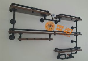 ชั้นติดผนัง 140 cm Pipe Loft style