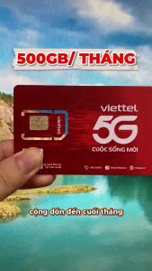 SIM 4G 5G Viettel 12T5G125  MIỄN PHÍ TOÀN BỘ 12 Tháng Tặng Data KHỦNG 500GB/Tháng Lỗi 1 Đổi 1 | FREESHIP - CHƯA KÍCH HOẠT