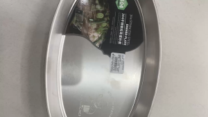 Đĩa Xoài inox 304 hình oval đĩa inox hình bầu dục Size 30cm