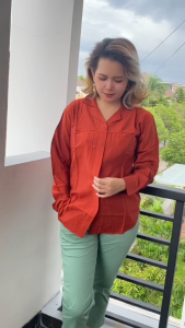 YESAMALIKA HIKARU SHIRT | Baju Atasan Kemeja Wanita Bahan Polo Linen | All size reguler