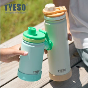 TYESO | TYESO 420/600/750ml Sport Thermos Bottle for Kids Stainless Steel Vacuum Flask Travel Cup Insulated Water Bottle Hot & Cold Mug