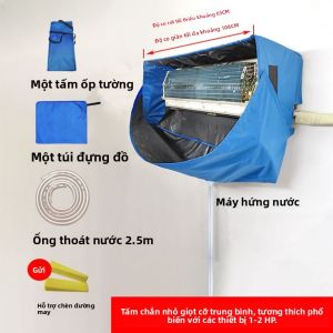 FEIZHUXIANSEN | Bao Che Làm Sạch Máy Lạnh Có Túi Thu Nước 1-3 HP Thông Dụng
