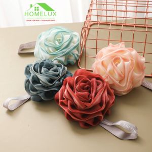 Bông Tắm Hoa Hồng HomeLux – Tạo Bọt Nhiều Mềm Mại Làm Sạch Sâu