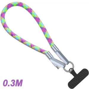 Braid Lanyard 2IN1 PD Fast Charge Cable for iPhone 17 Xiaomi  Phone Adapter Type-C to Type-C Cord Portable Phone Straps Cable