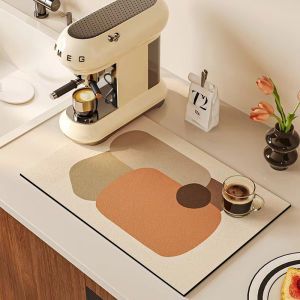 Super Absorbent Drying Mat Coffee Countertop Kitchen Drain Pad Non-slip Dish Dinnerware Tableware Table Mat Dining Room Placemat