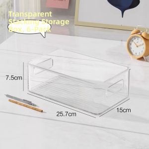 Desk Organizer Storage Box Transparent Acrylic
