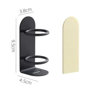 Electric Toothbrush Holders Stick on The Wall Electric Metal Tooth Brushing Holder Wall Mounted Bathroom Organizer No Drilling